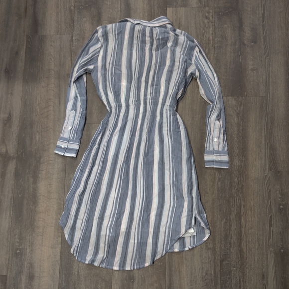 *NWT* Michael Stars Striped Vita Midi Shirt Dress - Picture 5 of 6